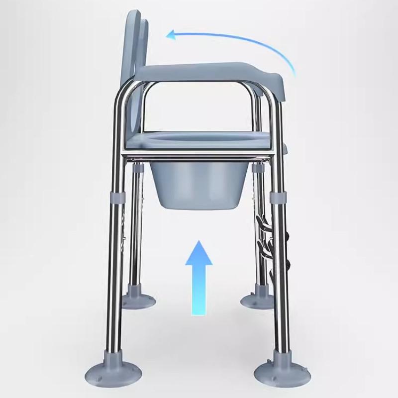 Height Adjustable Toilet Frame Seating And Toilet Heightener Armrest Rack Elderly People Care Household Seating Chair Lifter