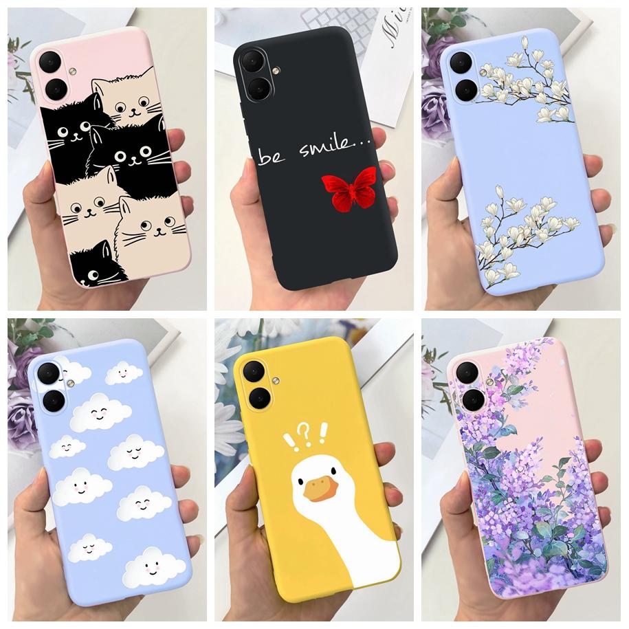 For Samsung Galaxy A05S 2023 Case Fashion Flower Soft Back Cover For Samsung A04 A04S A05 A05S SM-A057F Shockproof Silicone Capa