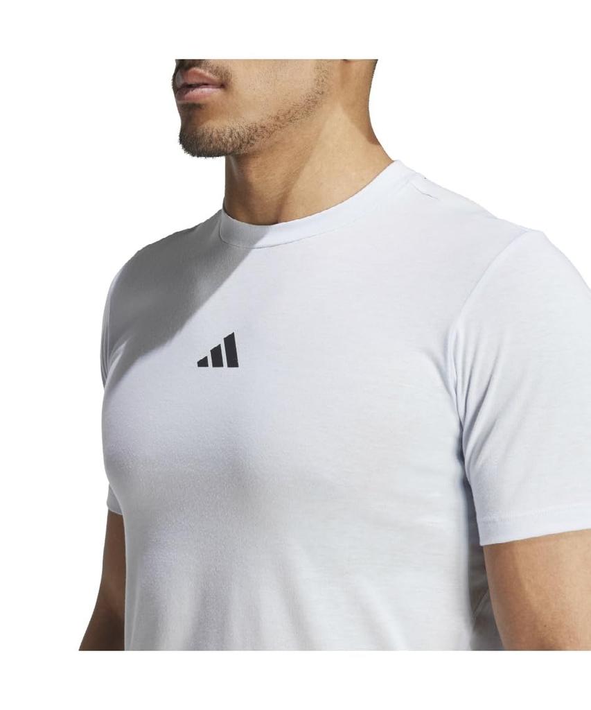 Adidas JRZ44 Short Sleeve Hello Size Men's T-Shirt, Blue/Black (IT2128), J/M