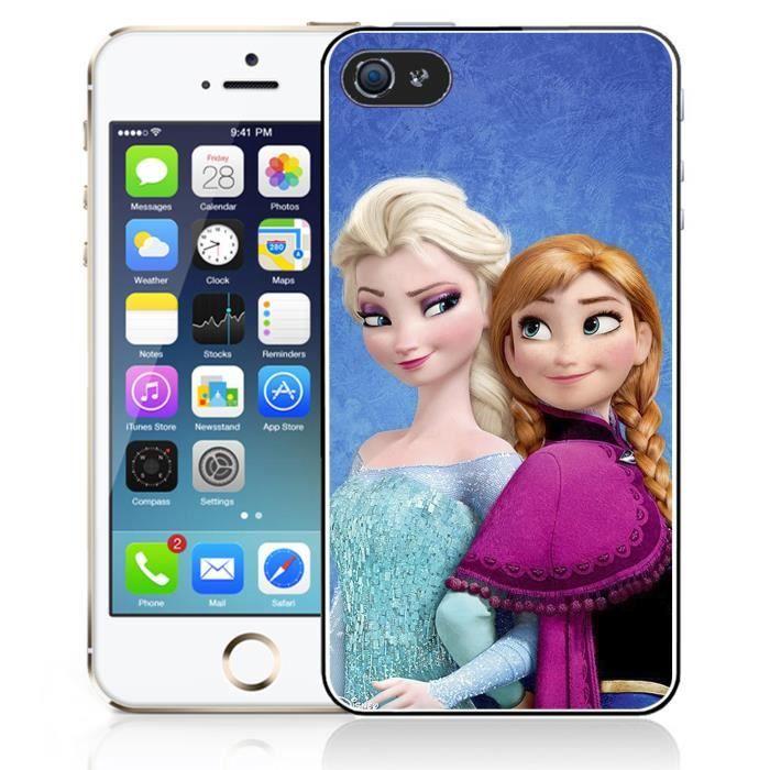 Coque iPhone 5 - 5S - SE La Reine des Neiges - Elsa et Anna
