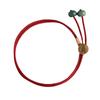Pure Silver Zodiac Buddha for the Year of the Rabbit, Red String Bracelet for Couples, Handmade Bodhi Bracelet for Women
