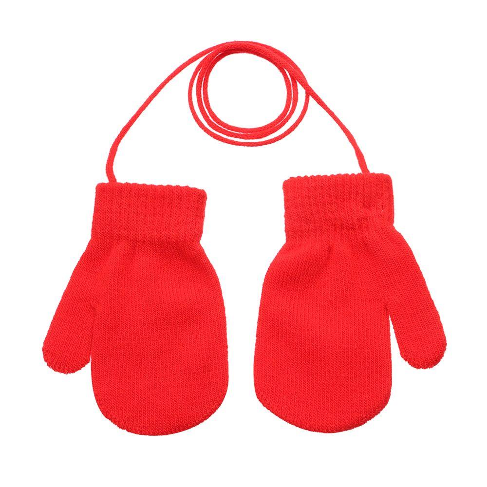 Winter Baby Boys Girls Anti-lost Thick Warm Kids Gloves Sports Gloves Knitted Mittens