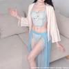 Sexy underwear women's sexy Hanfu ancient clothing embroidery perspective belly pocket bed passion suit hot uniform women