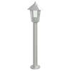 Vidaxl Lampy Ogrodowe Na Słupku, 3 Szt., Srebrne, 80 Cm, Stal