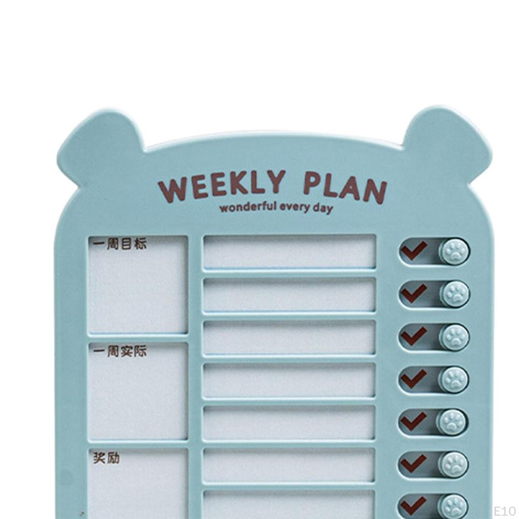 Detachable Chart Daily Schedule with Blank Card Paper Task Planning for RV Office