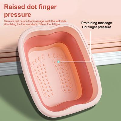Foldable Footbath Massage Bucket Soaking Bucket Folding Basin Spa Foot Bath Bucket Household Sauna Bathtub Pedicure Bath Bathtub