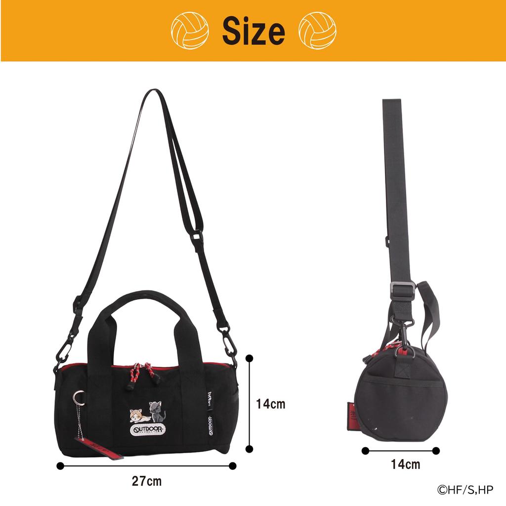 x OUTDOOR Mini Roll Boston Bag ODHQ102 Navy [Haikyu!! PRODUCTS]