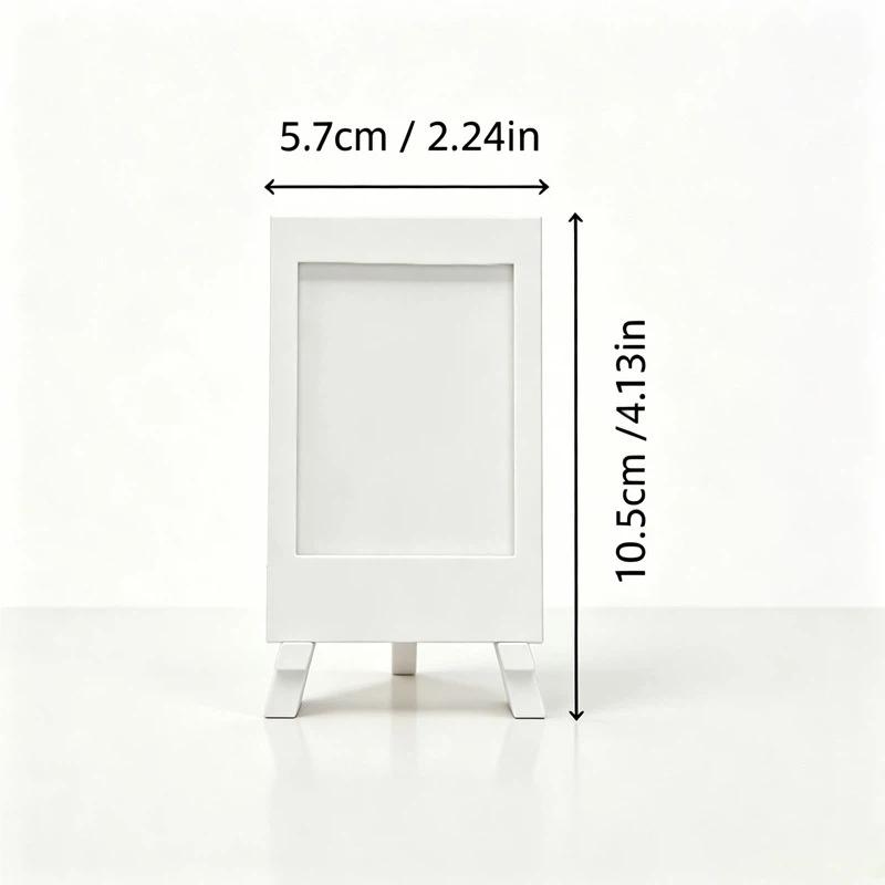 Creative Plastic 3D Printed Mini Photo Frame Minimalist Decorative Photo Display Holders Postcard Display Rack Gift