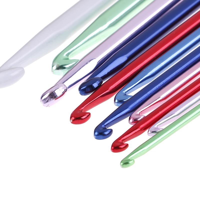 14 Size Afghan Crochet Hooks Aluminum Knitting Needles 2.5 To 11Mm Crochet Hook