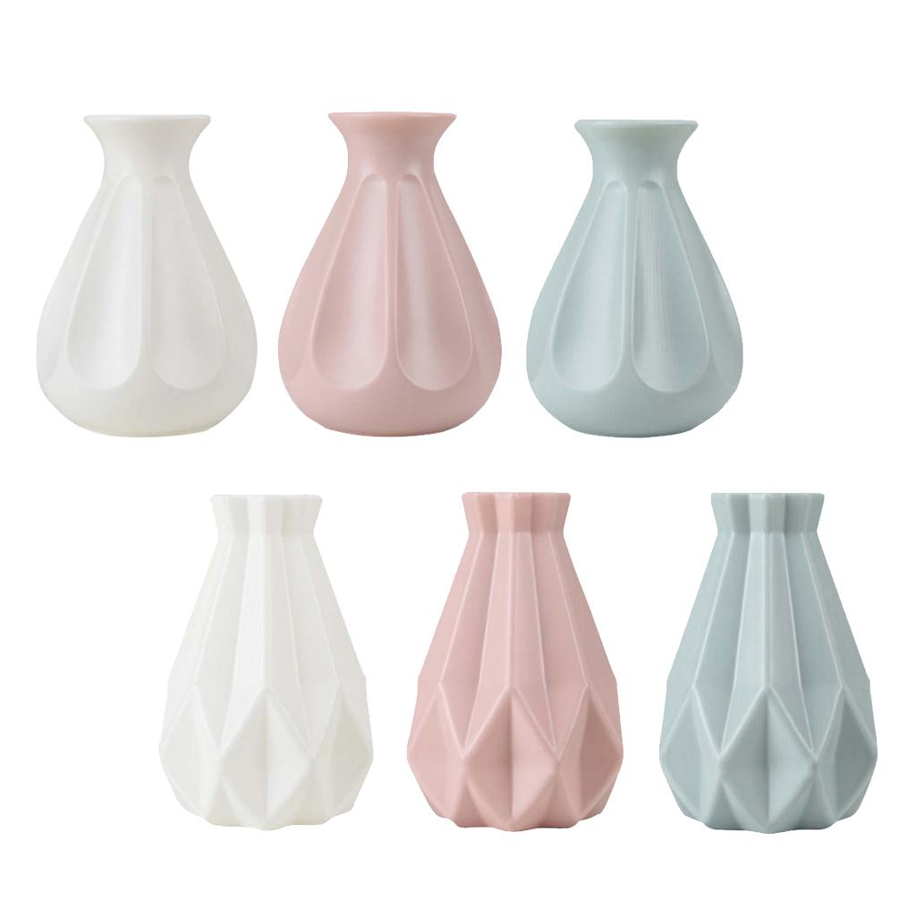 Bud Flower Vases Decorative Plastic Vase Tabletop Ceterpieces For Home Decor