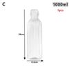 300/500/1000ML Küchenölflasche Gewürz-Kunststoff-Quetschflasche Spender für Salatsauce Olivenölbehälter Kochutensilien