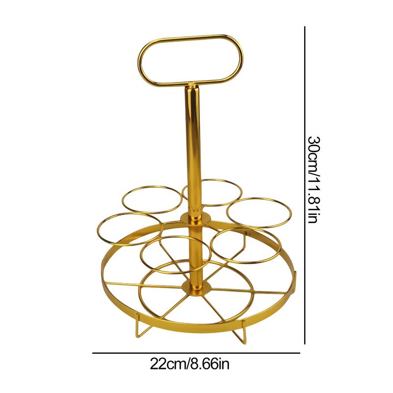 Beer Holder 6 Bottles Refrigerator Beer Rack Wine Hand Basket Drinking Display Stand For Restaurants Nightclubs Dance Parties