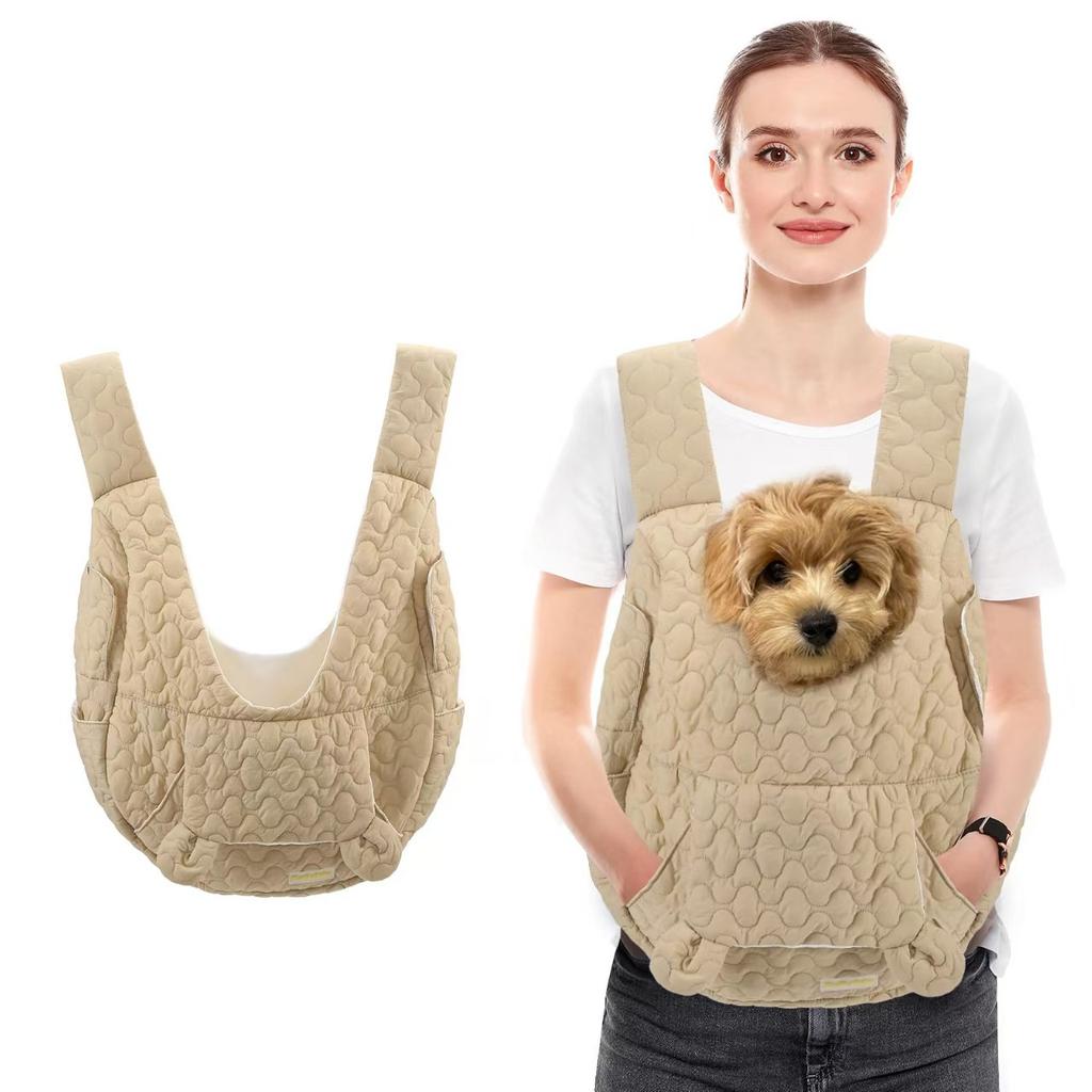 Soft Dog Carrier Cat Backpack Extra Large Capacity Pet Chest Bag Dog and Cat Outdoor Bag Waterproof and Wind Resistant Portable