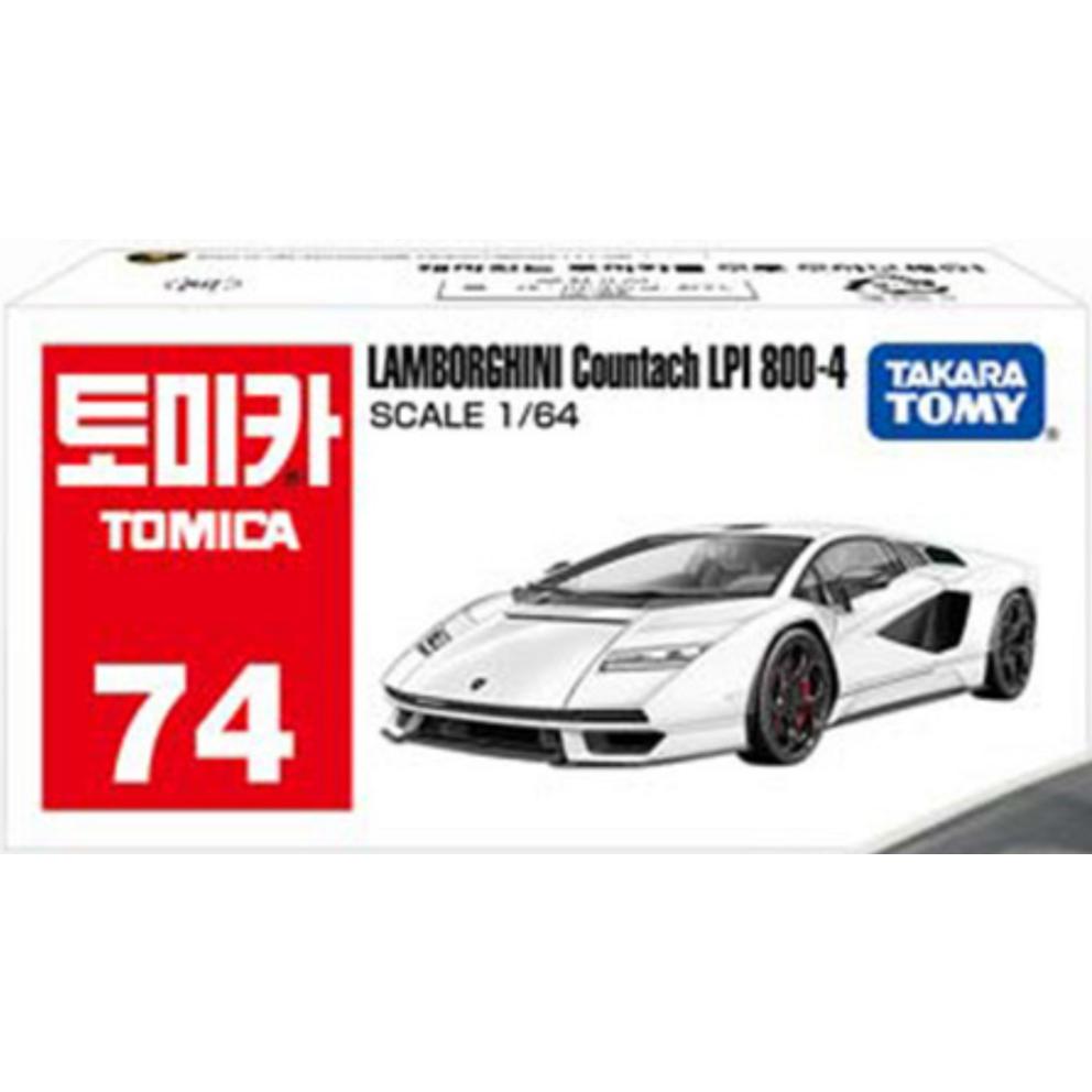 Tomica T-ARTS Korea No. 74 Lamborghini Countach LPI 800-4 Die-Cast Model Car, Multi-Color