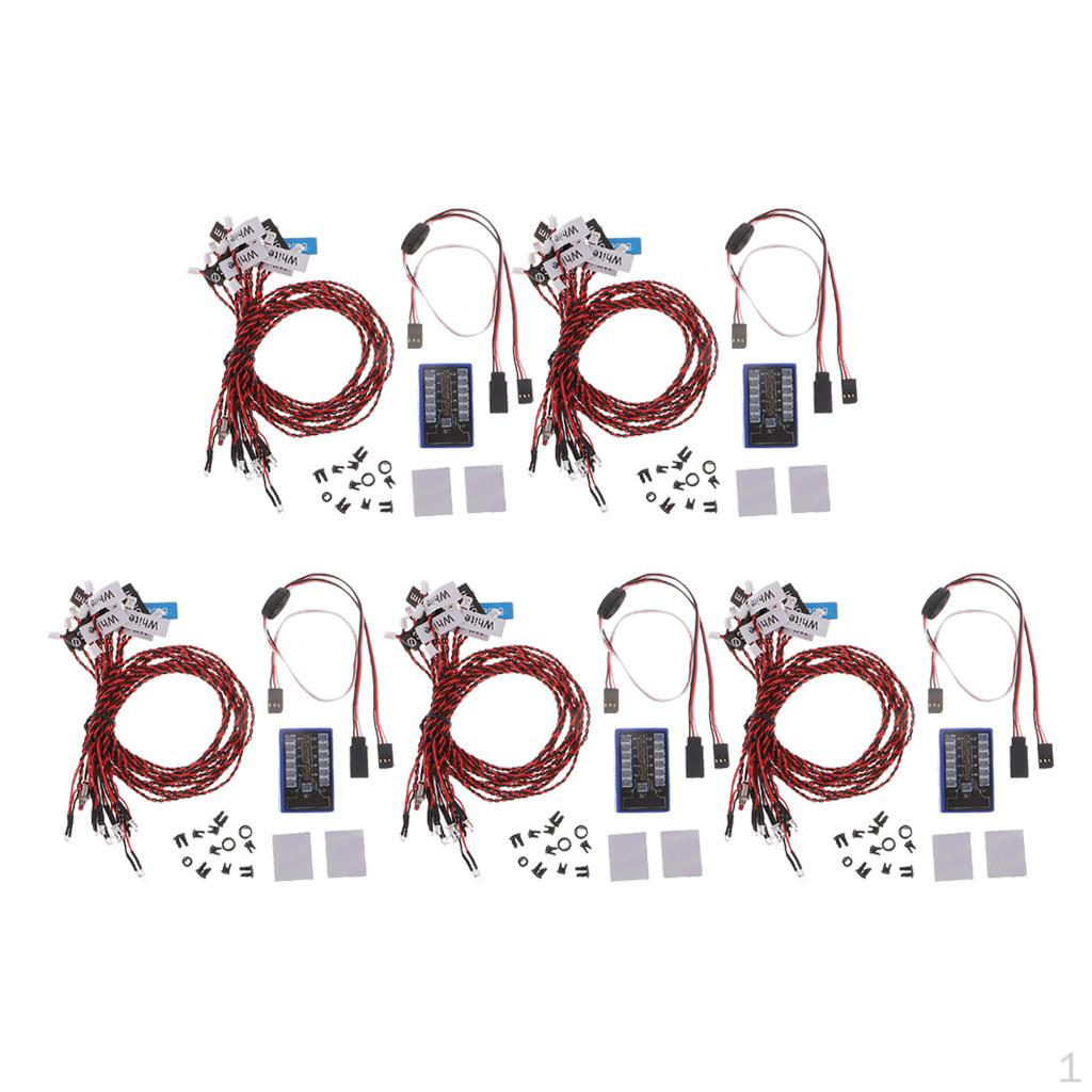 

5 штук 1:10 RC Decor 12 LEDs Flashing Box 90 Auto nach Hause Accs