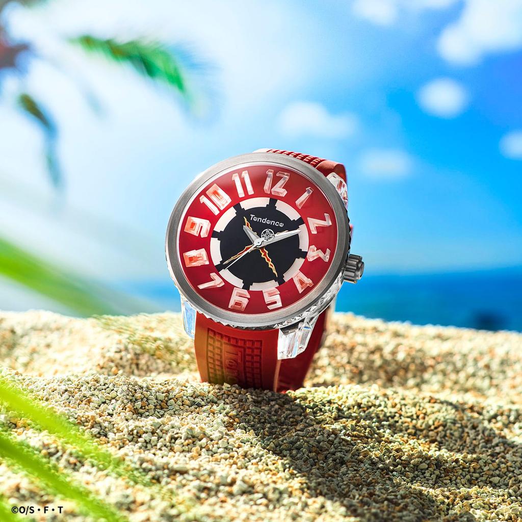 Tendence Orologio ONE PIECE Collaborazione Luffy Quarzo 10 ATM Resistenza all'Acqua Minerale Rosso TY532021, Modello, Movimento, Resistenza, Vetro, Quadrante, Unisex, [Autentico]