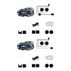 Helmet Intercom Motorcycle Q08 Helmet Earphones Enhanced Sound Effect Digital Display Stereos FM Radio Signal Stability