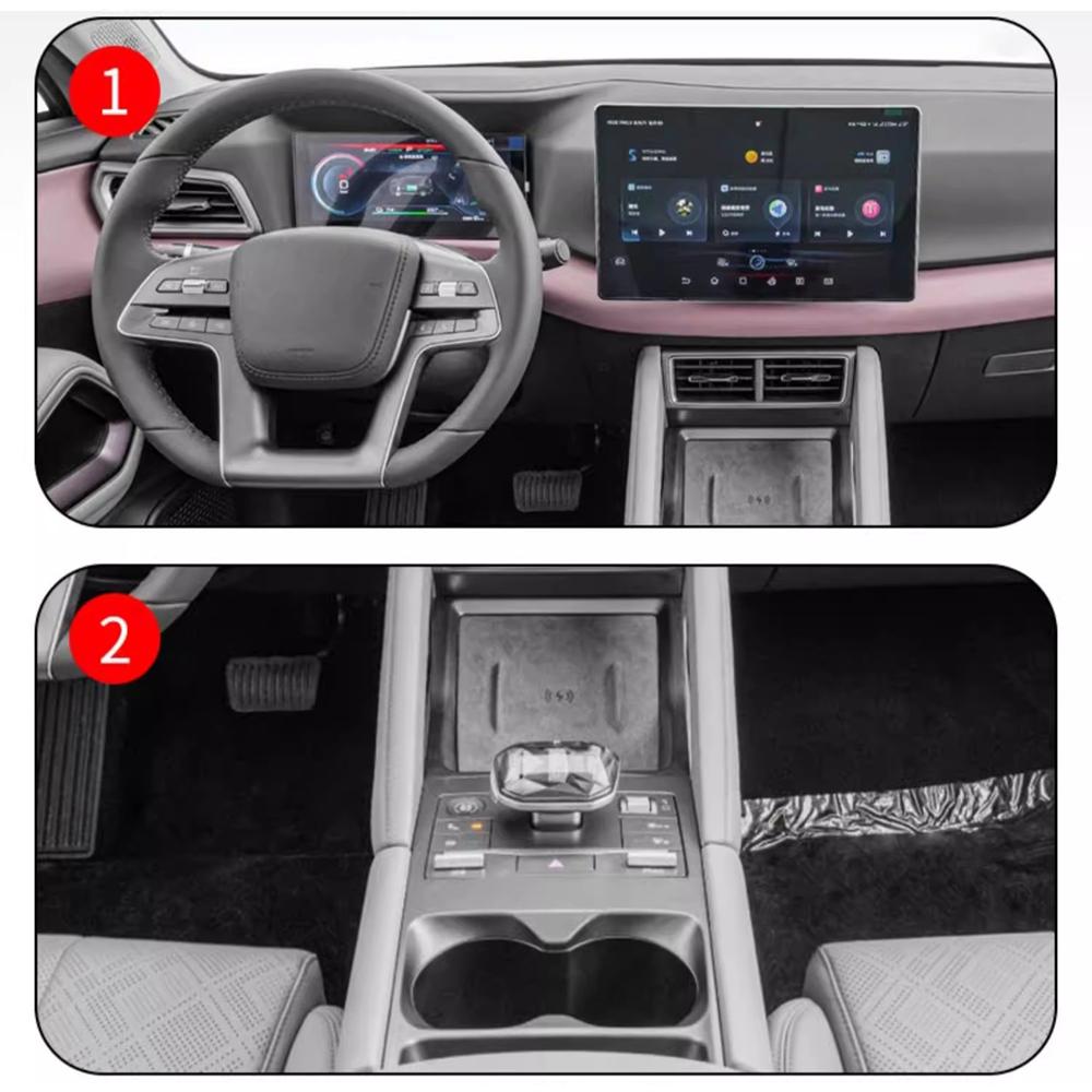Auto-Innenfolie Transparentes TPU Vorgeschnittene Abdeckung für BYD Yuan UP 2026 ATTO 2 GPS-Panel Mittelkonsole Kratzfeste Zubehörteile