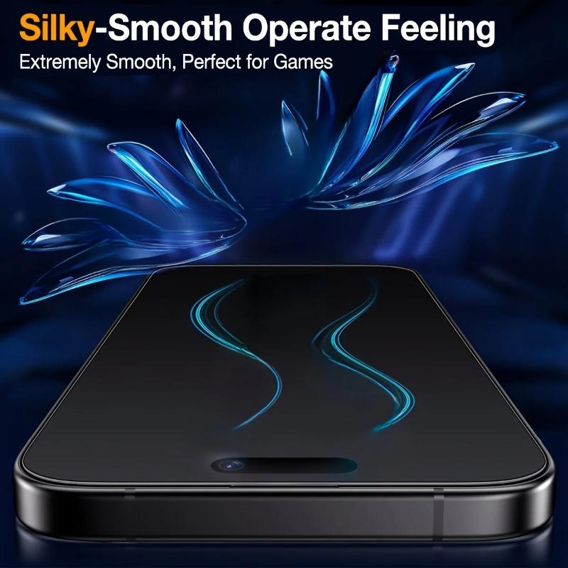 3Pcs Matte Privacy Screen Protector for iPhone 17 16 15 14 Pro Max  Anti-Spy Tempered Glass For iPhone 13 12 11 Matte Private