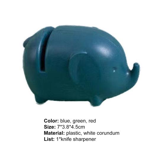 Ostrzałka do noży w kształcie słonia Antykorozyjny biały korund Wygodne narzędzie do ostrzenia noży do ostrzenia kamienia szlifierskiego