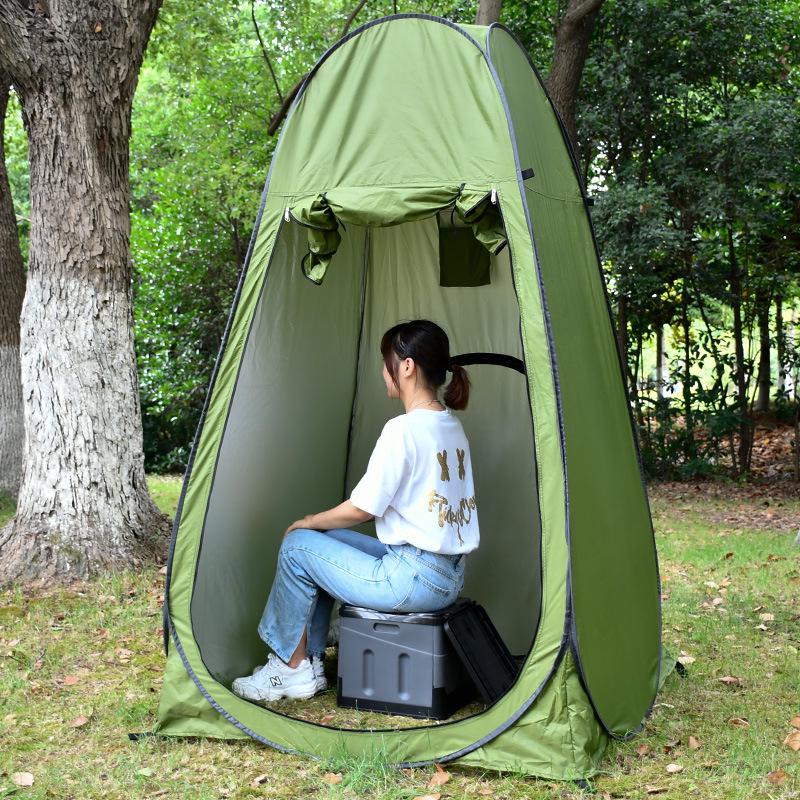 Folding Tent & Outdoor Toilet Accessory Set with Coagulant