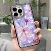 Colorful Purple Butterfly Phone Case For IPhone 17 Air 16 15 14 Plus 13 12 11 Pro Max Shockproof Transparent Bumper Back Cover