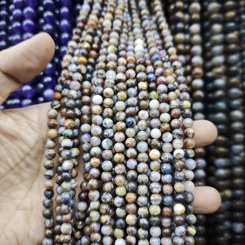 Switzerland Trip: 4-10mm Natural Pietersite Round Beads for Handmade DIY Jewelry & Bracelets