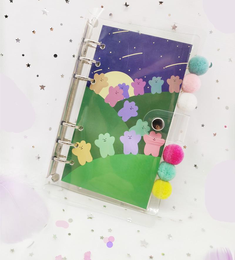 Wangdins Korean Heart-Inspired Transparent Planner Set
