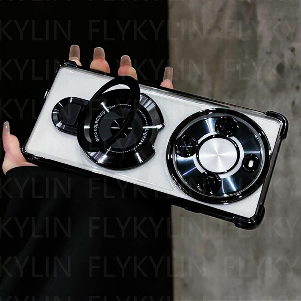 

Чехол для телефона Honor Magic 7 Lite X9C X9A X9B X6A X6B X6C X8A X8B X8C Магнитный держатель-подставка Мягкий силиконовый прозрачный противоударный чехол For Honor X8C