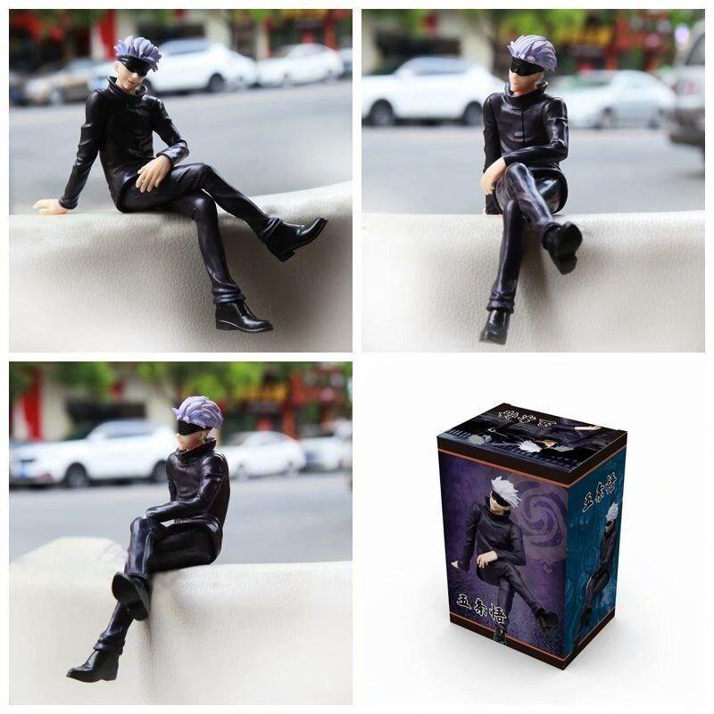 11cm New Gojo Satoru Anime Jujutsu Kaisen Action Figure Itadori Yuji Seated Noodle Stopper Model Toys Japanese Dolls Hobbies