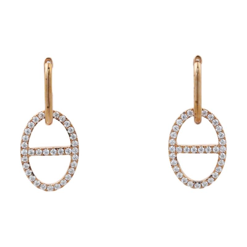 APM Monaco Personalized design 925 silver earrings for women, rose gold RE13019OX