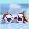Fluffy Plush Shark Bag Accessory Keychain Vibrant Colors Ideal For Kids