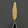 ABWR-Leaf Hook Gold Color Iron Art Wall Hanging Hooks Creative Towel Hat Storage Racks Style 3