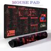 LINUX Shortcut for Unix Programmer Pad Gaming XXL Nonslip Laptop Cute Cats Cartoon Desk Mats Keyboard Accessories Student Gifts