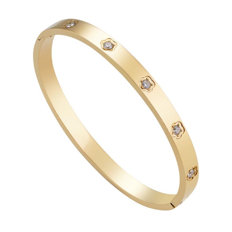 Bracelet Women's Titanium Steel European and American Bracelet with Simple and Fashionable Temperament