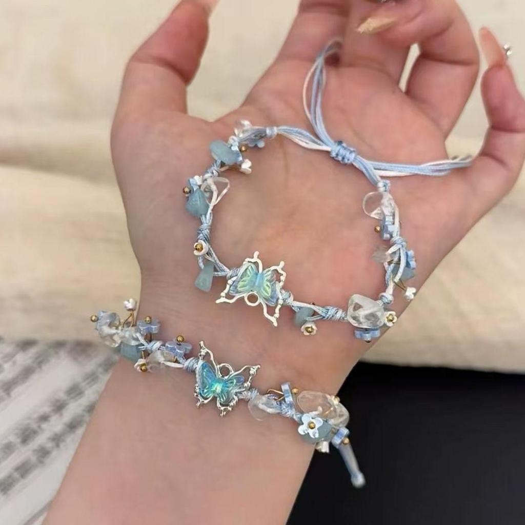 Blue Butterfly Handmade Friendship Bracelet
