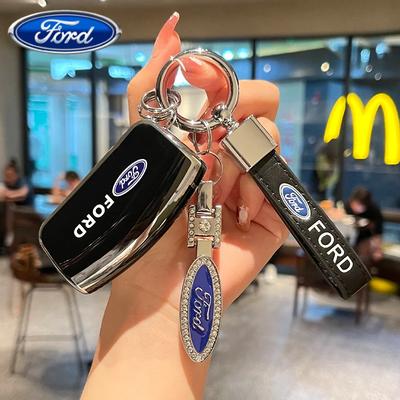Car Sticker Ford Car TPU Folding Key Cover Bag Shell Case Keychain Protector For Ford Focus 2 MK2 Fiesta Mondeo Galaxy Falcon Te