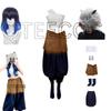 Costumi di Halloween per Donna Anime Demone Hashibira Inosuke Cosplay Maschera di Maiale Pantaloni con Bende Kimetsu no Yaiba Parrucca Completo