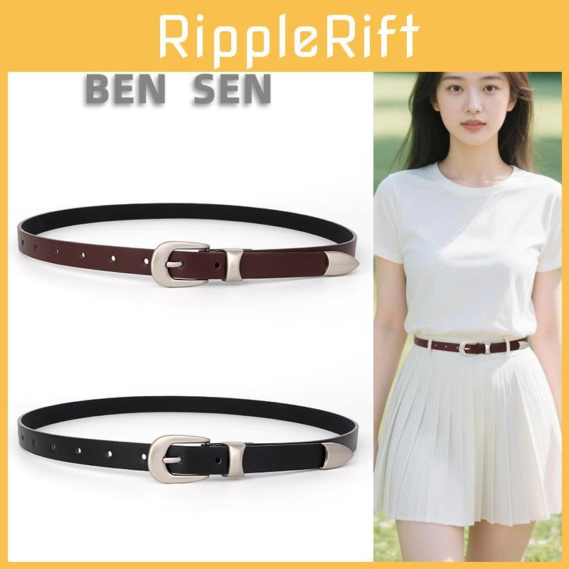 Casual Pu Leather Belt For Women Alloy Closure Perfect For Street Style