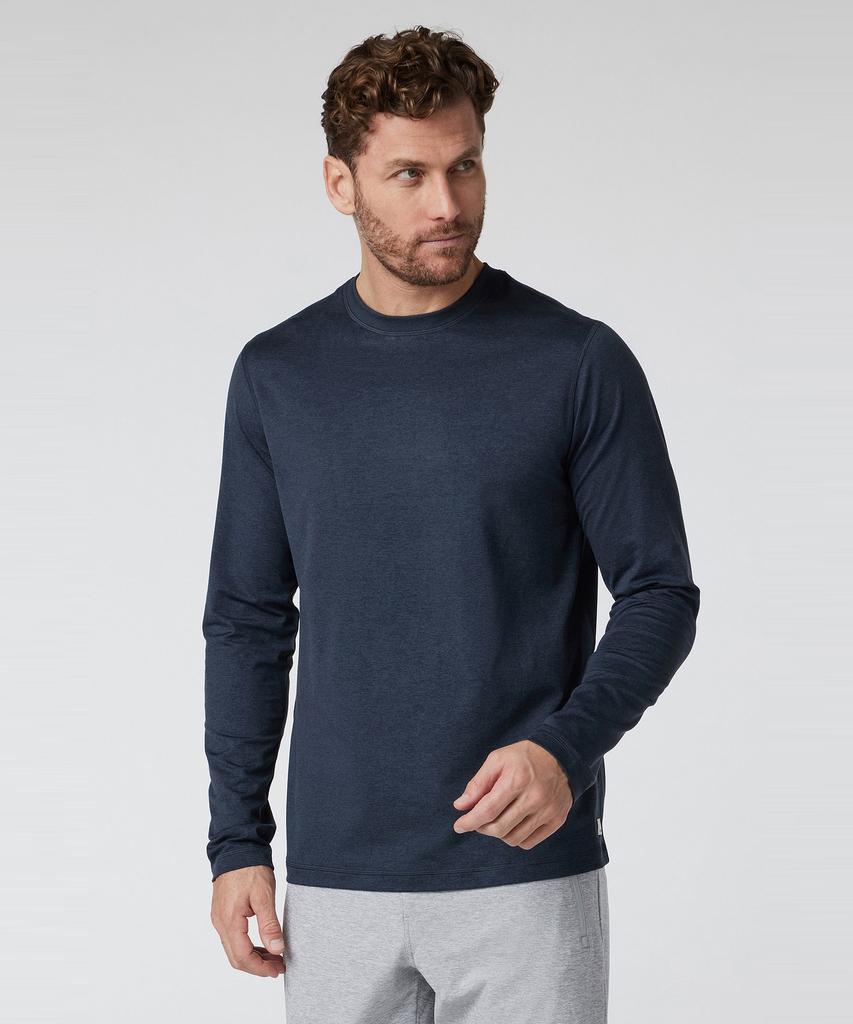 VUORI [Men'S] Long Sleeve Ponto Performance Tee_Navy Vr16120006