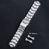 For Seiko for Citizen Watch Men Straps Curved End Stainless Steel Watch Bracelet 20mm 22mm Bands High Quality Metal Watchband