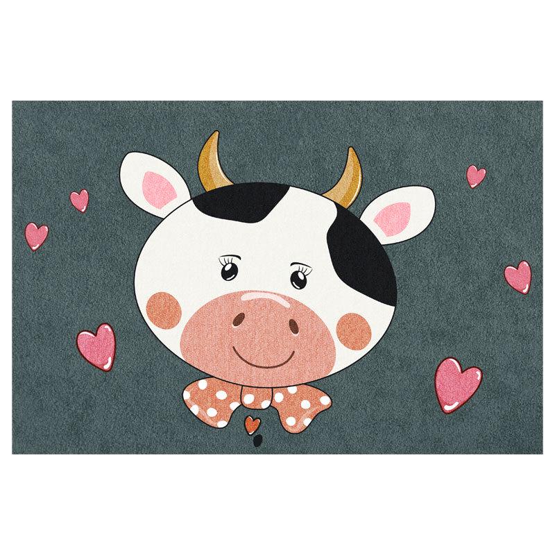 Anti-Slip Cartoon Bathroom Mat: Thick, Absorbent, Machine Washable Door or Toilet Foot Rug