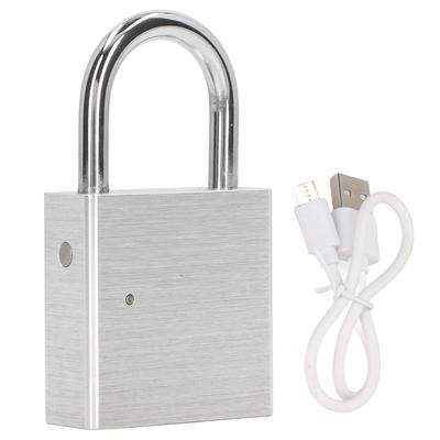 Bluetooth Padlock USB Rechargeable APP Control Impact Resistant Smart Padlock for Cabinet Iron Gate