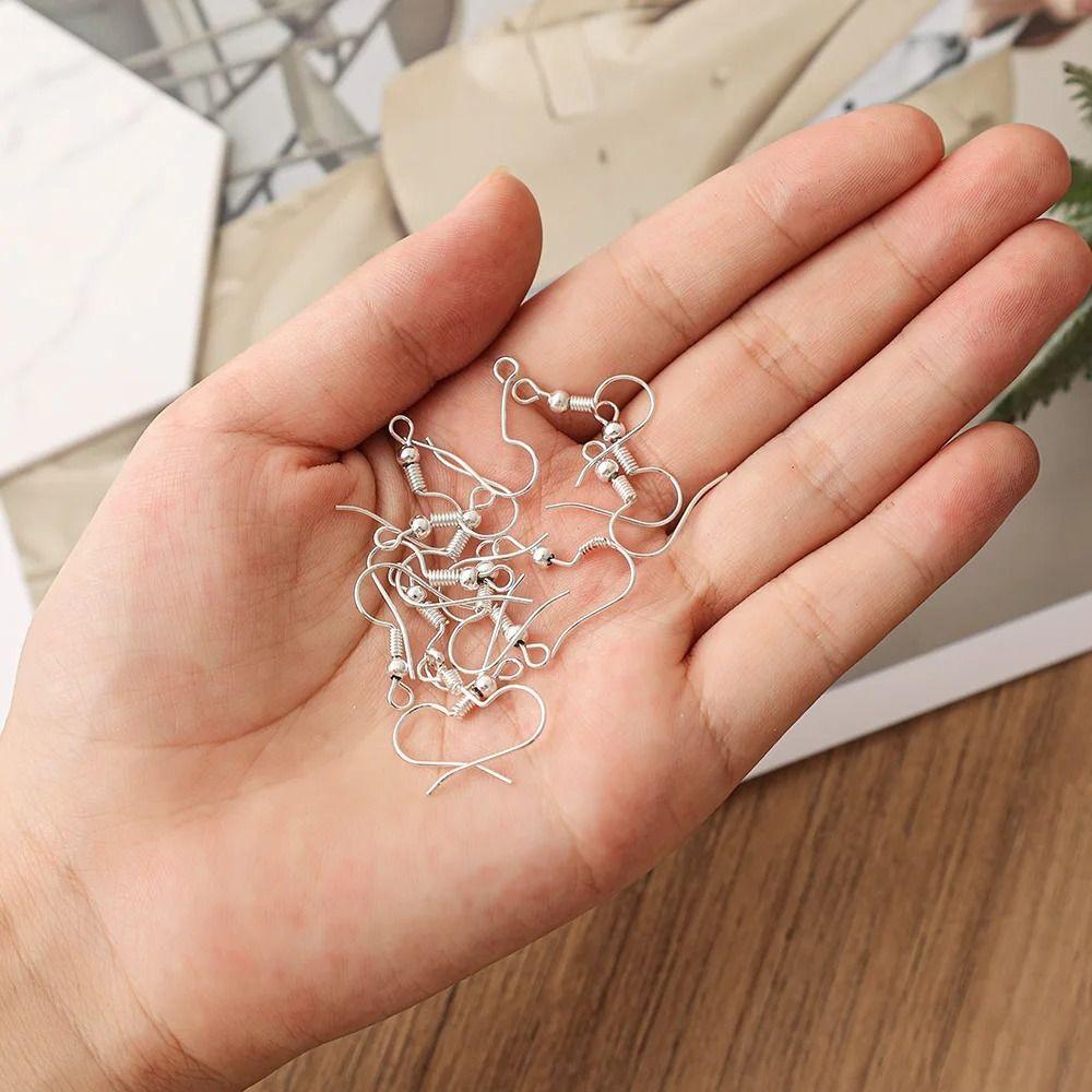 100Pcs Iron Earring Hooks Hypoallergenic Earwire Jewelry Parts Creative DIY Earring Accessories  DIY
