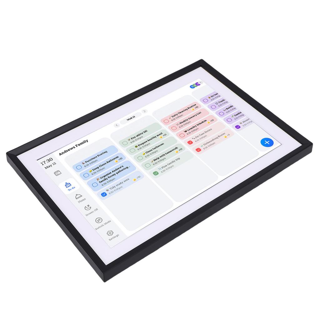 10.1 Inch Smart Digital Photo Frame HD Touchscreen Family Planner Digital Picture Frame for Seamless Daily Planning
