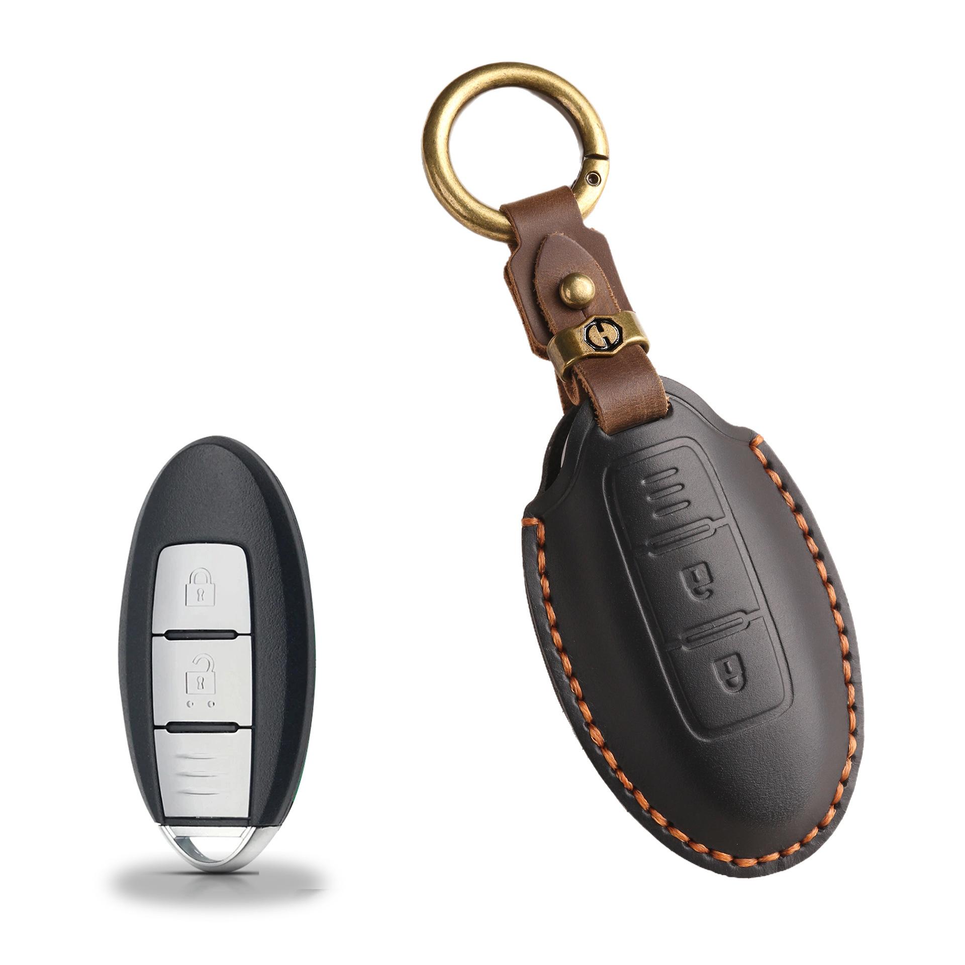 

Retro Key Cover Is Suitable For Nissan Key Bag Qijun Qashqai Tiida New Teana Xuanyi Car Protective Case