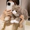 Lifelike Cat Cuddly Buddies Plush Soft Lying Prone Kitten Buddy Sweet Toddlers Friend Pretty Room Adornment Natal Day Present