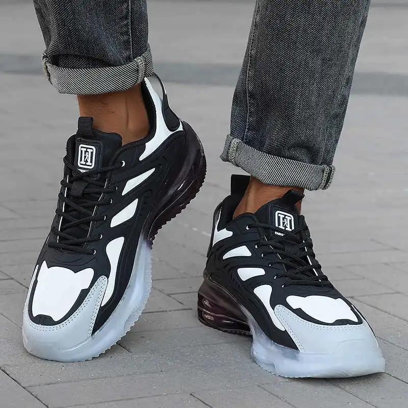 Fashion High Top Low Shoes 48 Men Woven All Black Sneakers Flat Loafers Sports Krasovka High-level Tnis Special Latest Tenks