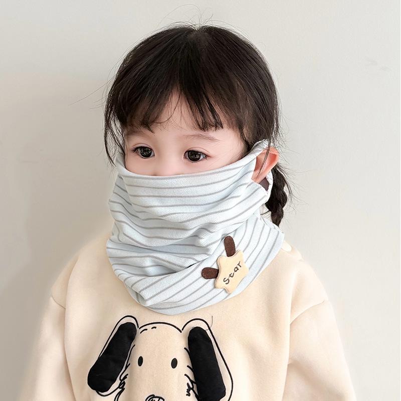 Ohr-Hängender Schlauchschal für Mädchen: Herbst-/Winter-Schal & Winddichte Gesichtsmaske für Kinder