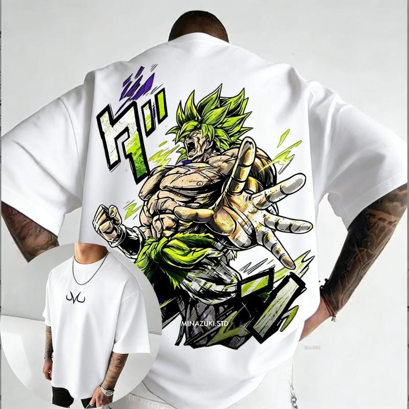 Anime T-shirt Summer Printed Harajuku Hip Hop Casual Top for Men and Women XS